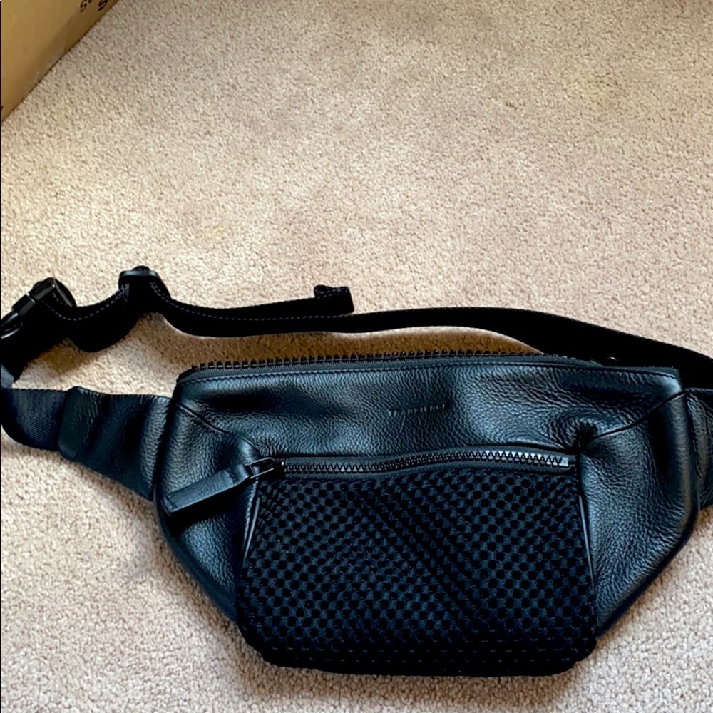 Black Transience fanny pack/ cross-body bag